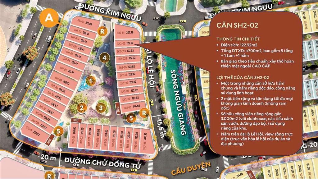 Mở bán sh có hầm chung hầm riêng độc bản duy nhất chỉ có tại vaquarius văn giang