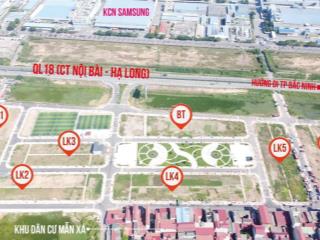Chính chủ cần bán lô cl4  12 90m2. sẵn sổ sang tên cạnh kcn samsung yên phong bắc ninh
