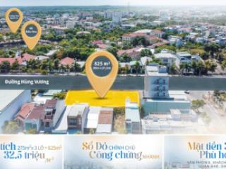 Tôi bán gấp 3 lô liền kề (mỗi lô 275 m2) mặt tiền hùng vương, giá rẻ nhất thị trường