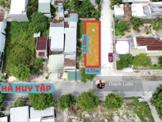 Bán đất thổ cư 2 mặt tiền mặt phố hà huy tập , diện tích 108.4m, sổ hồng rõ ràng, giá chỉ 2 tỷ