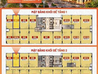 SHOPHOUSE Khối đế tòa P1 -The Pathway Sầm Sơn