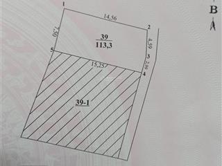 Chính chủ bán thửa đất sổ đỏ 113m2 (mt 7,5m x 15), hướng đông nam mát mẻ, vạn 3 trong đê, ngõ nông.
