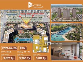 Quỹ vip căn 2pn góc rẻ nhất masteri trinity square  ocean park 2  giá chỉ từ 53tr/m2
