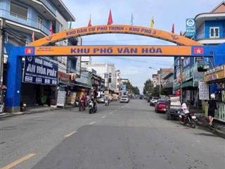 Bán đất tặng nhà cấp 4 đường b4 khu dân cư phú thịnh ngay cổng 11 khu buôn bán sầm uất 103.5m2