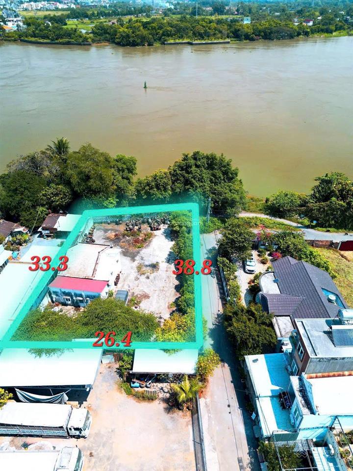 Đất phường tân vạn diện tích 900m2, 200m thổ cư 2 mặt tiền đường nhựa siêu đẹp vuông vức, view sông