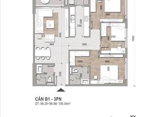 Bán căn hộ 3pn, 100m2, 67 triệu/m2 tại hà nội melody residences, đường bằng liệt, hoàng mai, hà nội