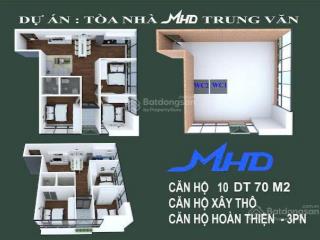 Bán căn hộ khách sạn mhd trung văn, 2,59 tỷ, 70m2, 3pn, 2wc, đầy đủ nội thất, tiện nghi