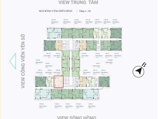 Bán căn chung cư 1pn+ galia. trục 26 tầng đẹp. giá tốt.