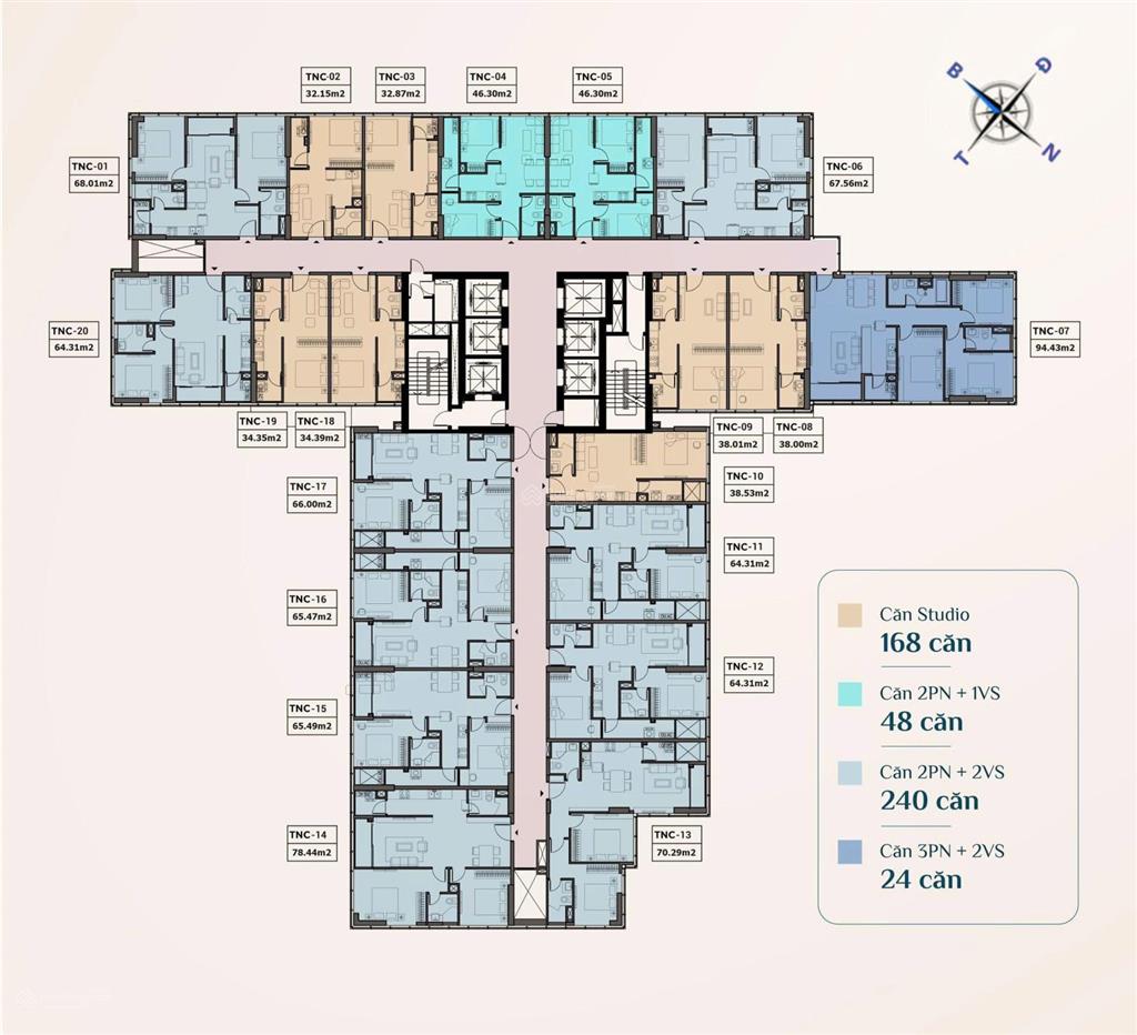 Căn 2n the ninety complex tháng 8 nhận nhà, giá 6.5 tỷ, quà tặng 200tr, trúng xe mercedes 3.2 tỷ