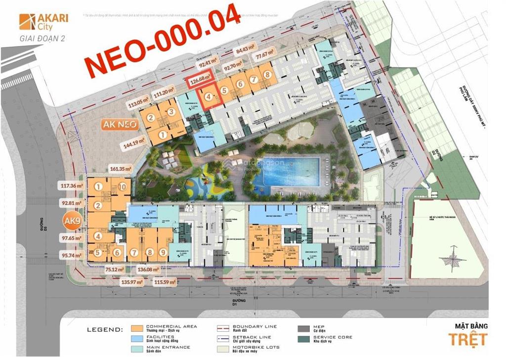 Bán shophouse tại akari city nam long, 21,379 tỷ, 330,45m2, chính chủ giá siêu hời