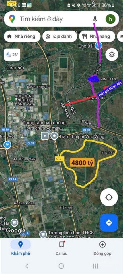 Đất đấu giá minh tân, phú xuyên sẵn sổ, đường thông tứ phía, giá chỉ 24, x tr/1m cho ace đầu tư