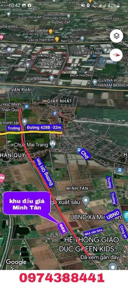 Đất đấu giá minh tân, phú xuyên sẵn sổ, đường thông tứ phía, giá chỉ 24, x tr/1m cho ace đầu tư