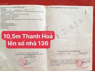 Cần bán
 đường 10m5 thanh hoá ( sát trần nam trung)  gần công viên dt  100m  hướng  đông