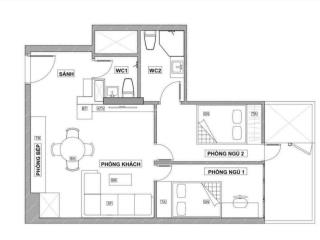 Hàng hiếm cư dân dolphin plaza  28 trần bình gửi bán căn hộ 2pn 2vs đồ cơ bản giá 7.3 tỷ giá tốt