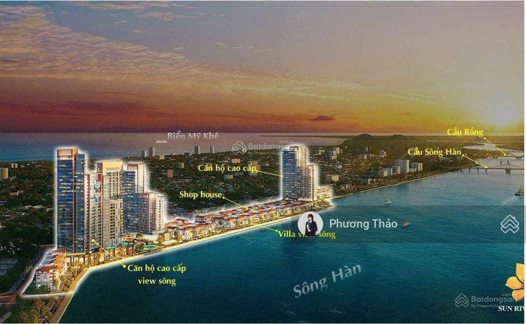 Căn hộ 2 phòng ngủ  nội khu sun symphony residence đối diện novotel đà nẵng