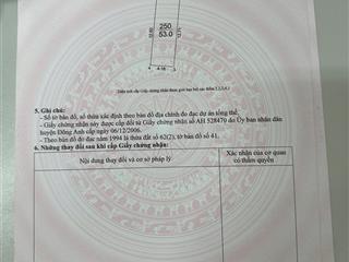 Chính chủ bán 53m2 đất ngọc chi  vĩnh ngọc, vị trí đẹp đường thông oto vào đất, giá đầu tư