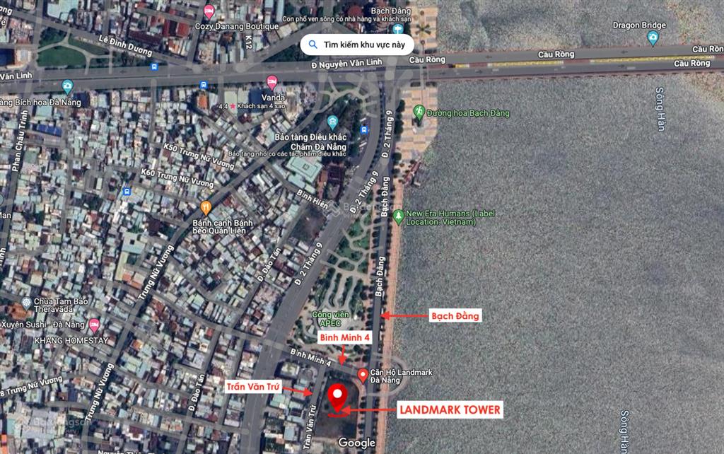 Suất ngoại giao căn hộ landmark tower tầng cao đẹp nhất giỏ hàng view trực diện sông hàn  cầu rồng