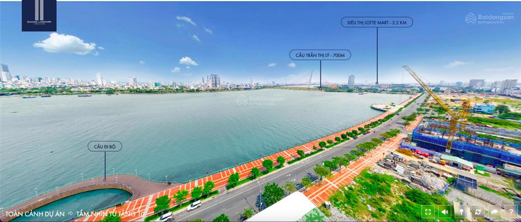 Suất ngoại giao căn hộ landmark tower tầng cao đẹp nhất giỏ hàng view trực diện sông hàn  cầu rồng