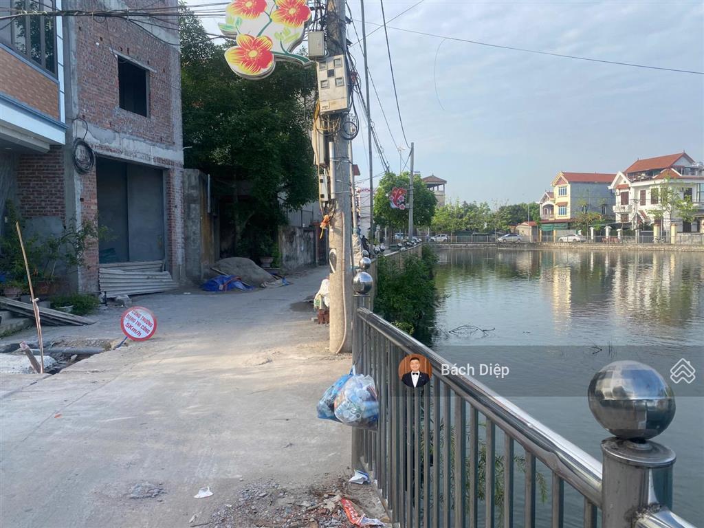 Bán đất lô góc dục tú đông anh, 130tr/m², đường 6m, đối diện hồ điều hòa, ô tô đỗ cửa