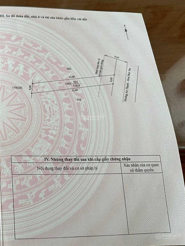 Cần tiền bán nhanh lô đất mặt tiền đường ô tô tải ở an thạnh, hòa phú. giá rẻ