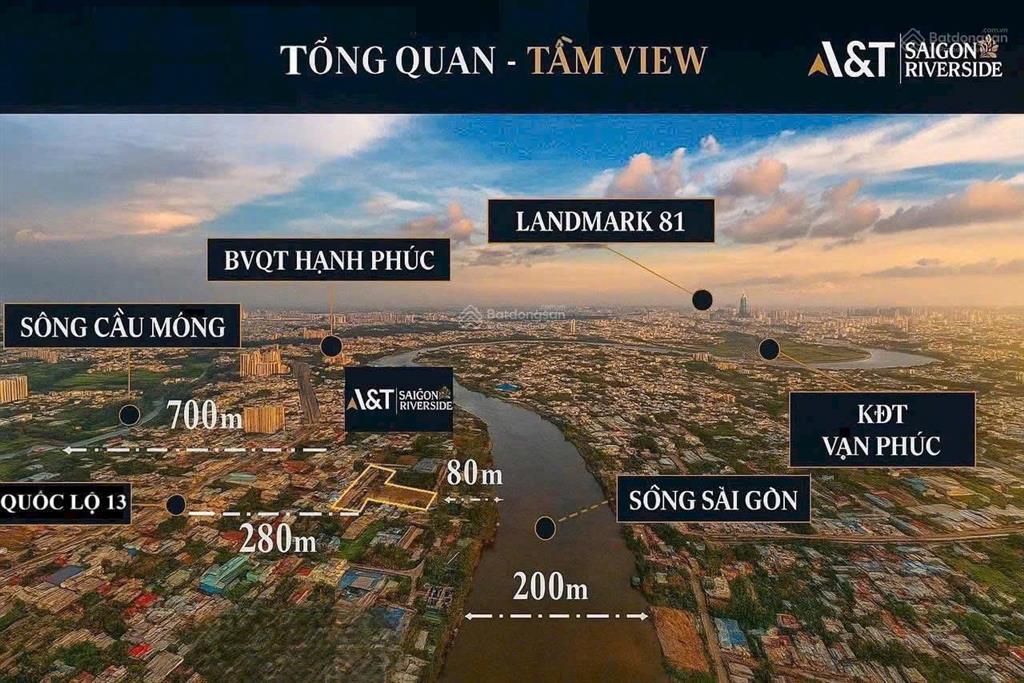 Pkd dự án a&t sài gòn riverside suất nội bộ duy nhất 2pn  2wc = 3 tỷ gồm vat, view đẹp siêu hiếm
