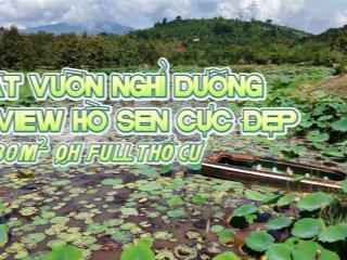 Đất vườn nghỉ dưỡng view hồ hoa sen, 7130m² qh full thổ cư, lộc nam, bảo lâm, lâm đồng, chỉ 4 tỷ