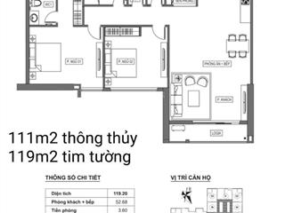 Bán căn 2 ngủ 2vs rộng 111m2 thông thủy full đồ tại hpc landmark 105, văn khê, hà đông