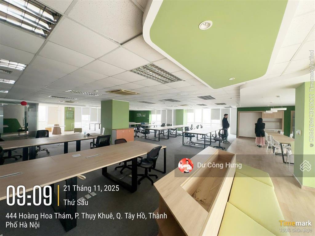 Bql tòa mercury building hoàng hoa thám cho thuê văn phòng sẵn nội thất 100m ~ 300m2 giá 250k/m2/th