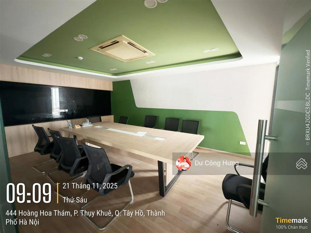 Bql tòa mercury building hoàng hoa thám cho thuê văn phòng sẵn nội thất 100m ~ 300m2 giá 250k/m2/th