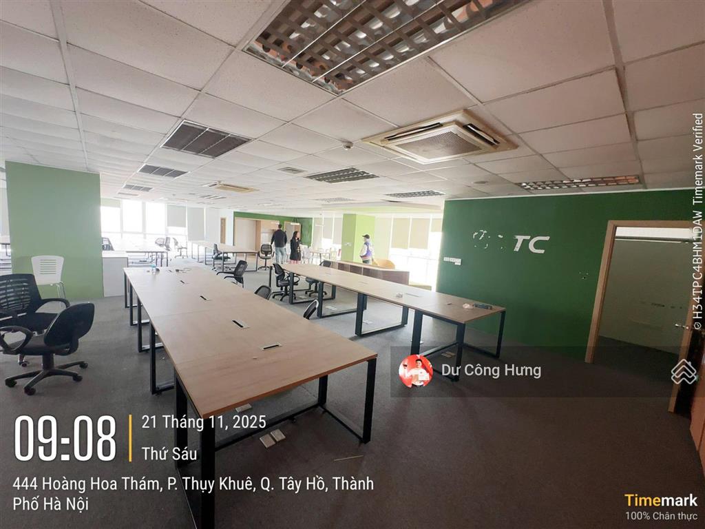 Bql tòa mercury building hoàng hoa thám cho thuê văn phòng sẵn nội thất 100m ~ 300m2 giá 250k/m2/th