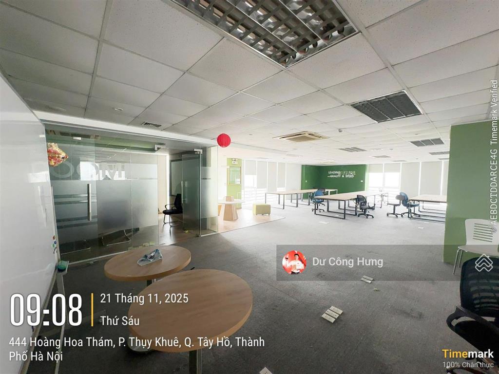 Bql tòa mercury building hoàng hoa thám cho thuê văn phòng sẵn nội thất 100m ~ 300m2 giá 250k/m2/th