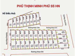 Mở bán 33 lô đất tại xã minh phú, sóc sơn, 100m2/lô, giá chỉ từ 2,2 tỷ, đầu tư sinh lời lớn