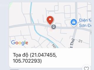 Bán ô góc, đất nền mặt đường 422, xã sơn đồng, hoài đức, hà nội, 125 triệu/m2. có thương lượng