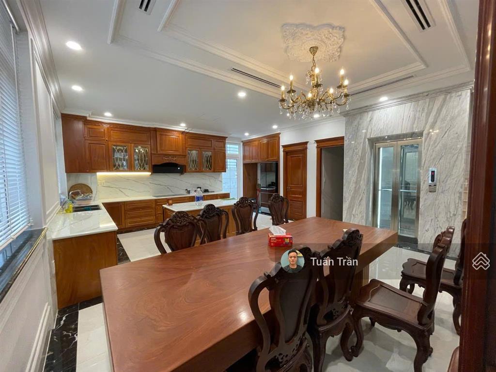 Cho thuê biệt thự full nội thất cao cấp khu compound đảo kim cương. 5pn. thang máy. giá 120tr/thang