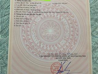 Chính chủ mình cần bán nhanh địa chỉ băng 2 chợ thanh trí  minh phú  sóc sơn hà nội