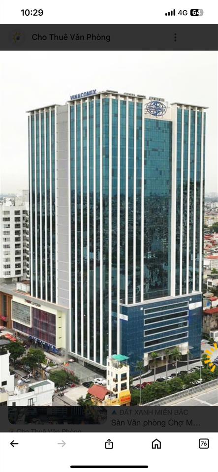 Bql cho thuê toà văn phòng vinaconex diamond tower  459c bạch mai. dt từ m2