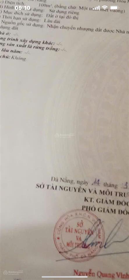 Bán rẻ lô đất đường 5m5 phước lý 19, 100m2 gần trường đh duy tân phước lý  liên chiểu