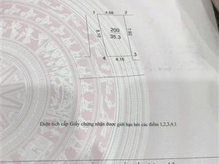 Bán đất tại vân trì, đông anh, hà nội, 4,5 tỷ, 35,3 m2, giá cực chất