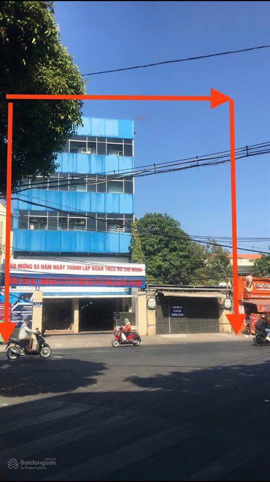 Bán nhà mt lê quang định p1 gv, dt 18x53m cn 892m2 4 tầng giá 184 tỷ