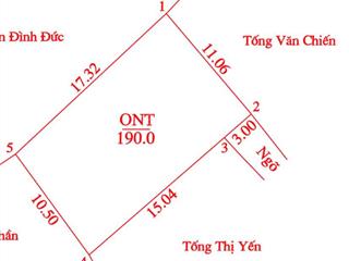 Cần bán đất tại phường chương mỹ cạnh tỉnh lộ 419, giáp đường ql 6 dt=190m2 tách được nhiều thửa