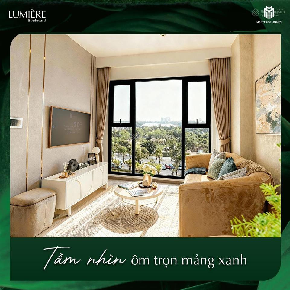 Gia đình trẻ tìm căn hiếm 2pn 4,4 tỷ full chi phí, sống xanh chuẩn cao cấp tại lumière boulevard