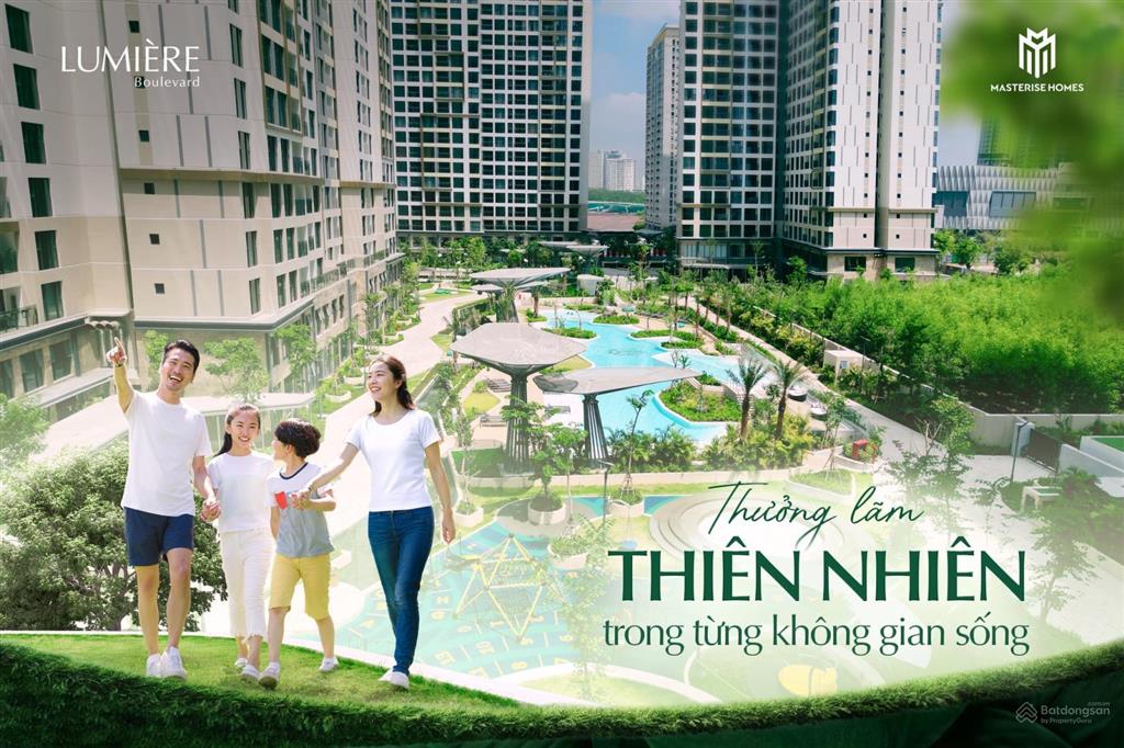 Gia đình trẻ tìm căn hiếm 2pn 4,4 tỷ full chi phí, sống xanh chuẩn cao cấp tại lumière boulevard