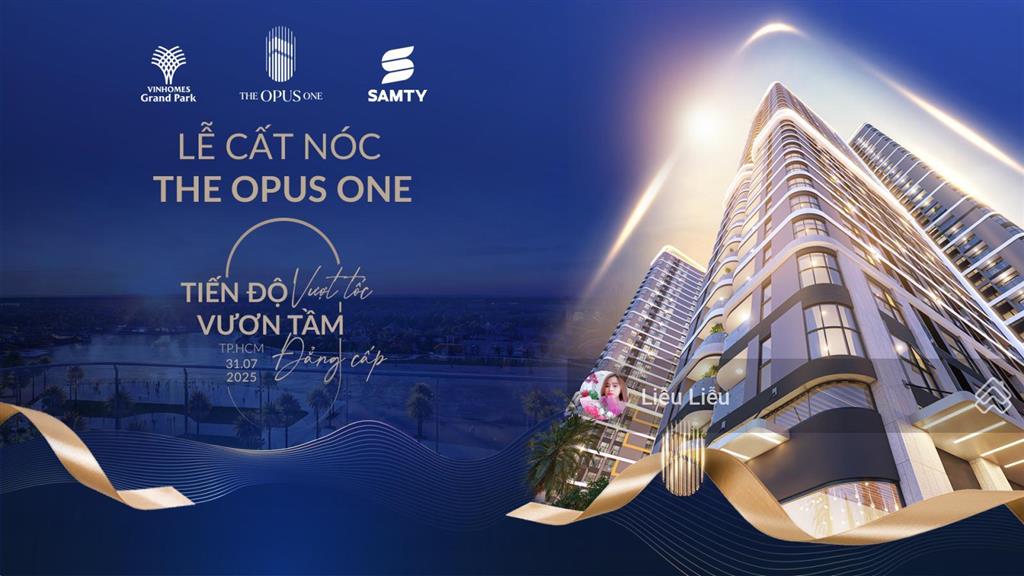 Căn hộ 1pn + 1 the opus one 3,9 tỷ bao gồm mọi chi phí  dành cho kh độc thân hoặc vợ chồng trẻ