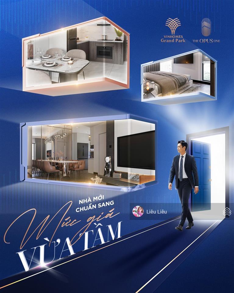 Căn hộ 1pn + 1 the opus one 3,9 tỷ bao gồm mọi chi phí  dành cho kh độc thân hoặc vợ chồng trẻ
