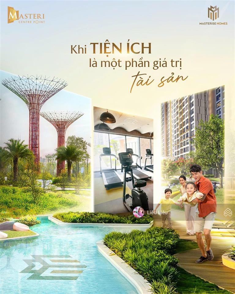 Gia đình trẻ & vợ chồng trẻ ch 2pn 73m² masteri centre point, tầng trung, view hồ bơi, ht vay 80%