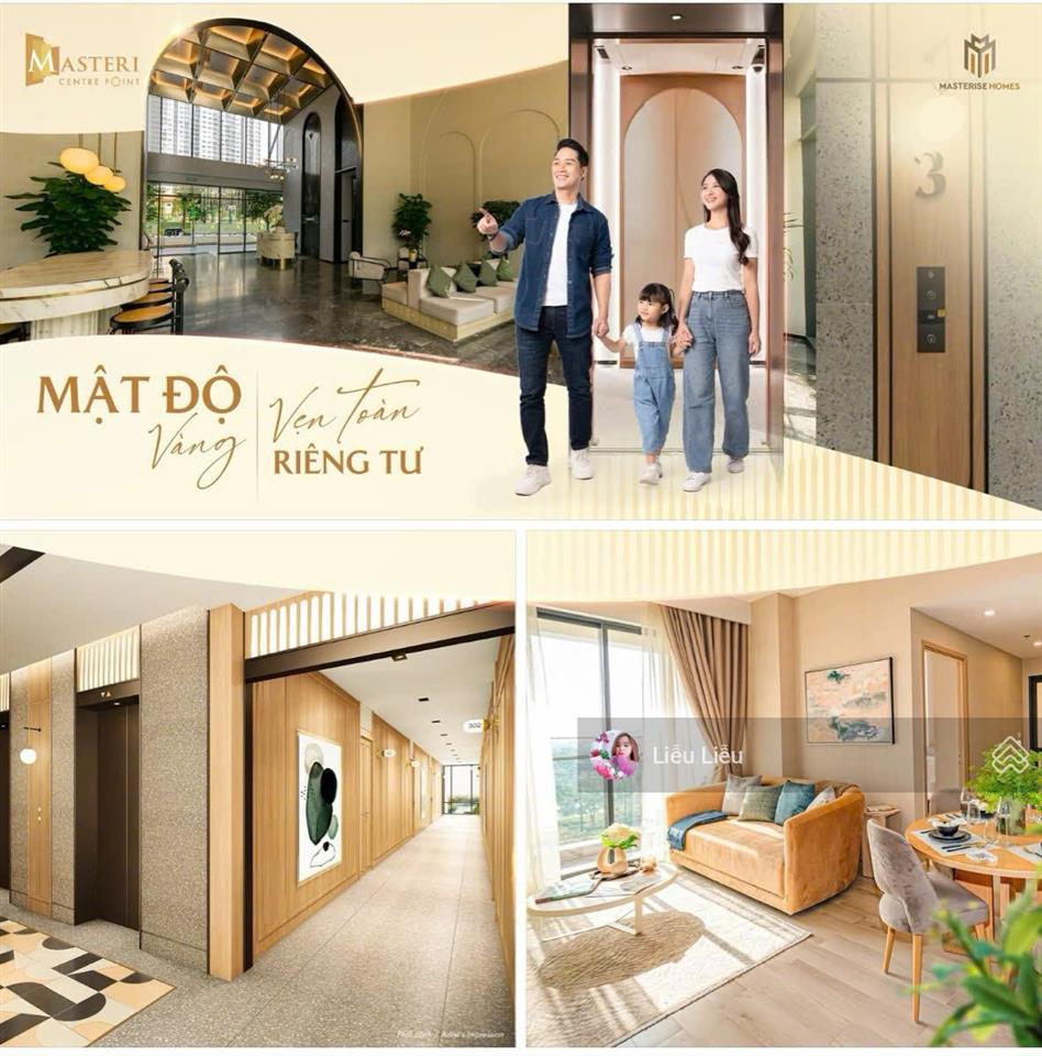 Gia đình trẻ & vợ chồng trẻ ch 2pn 73m² masteri centre point, tầng trung, view hồ bơi, ht vay 80%