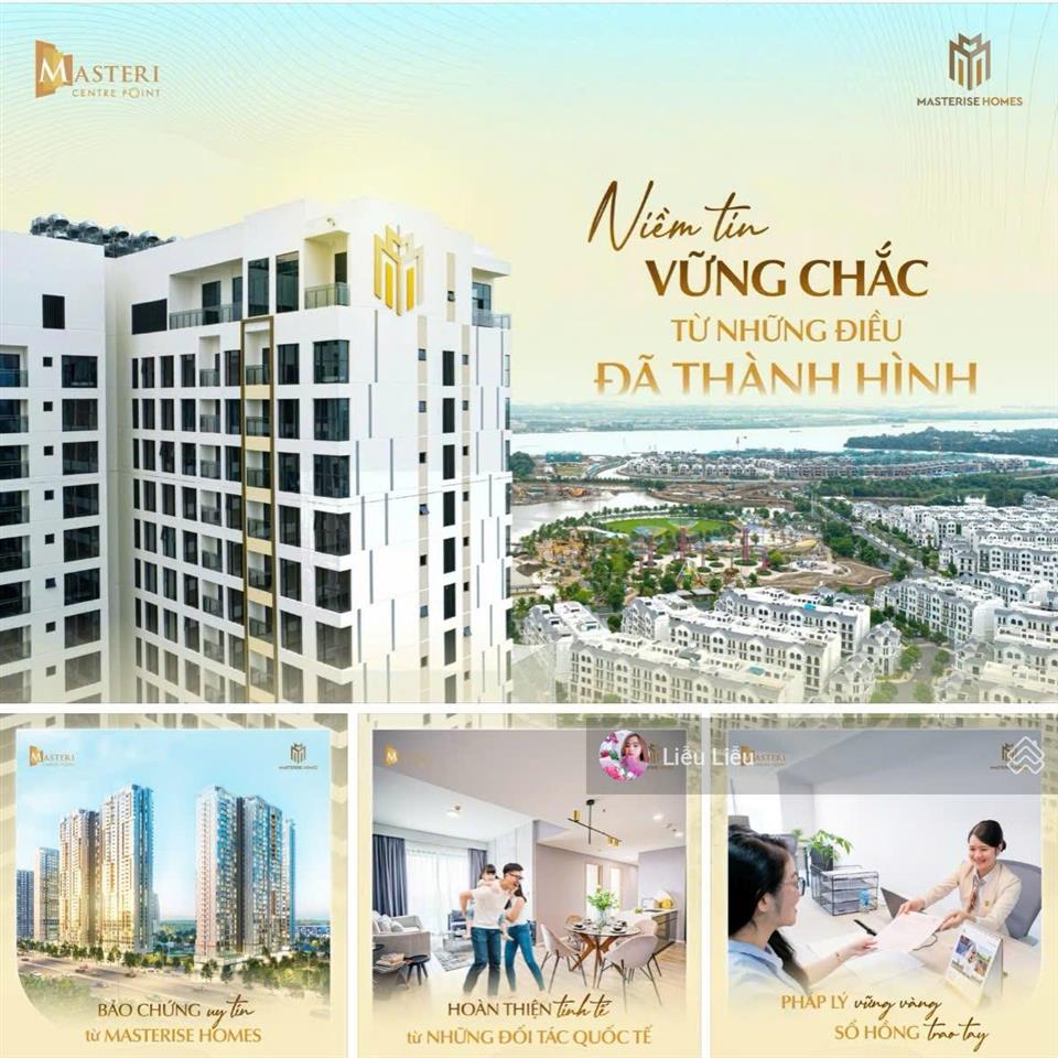 Gia đình trẻ & vợ chồng trẻ ch 2pn 73m² masteri centre point, tầng trung, view hồ bơi, ht vay 80%
