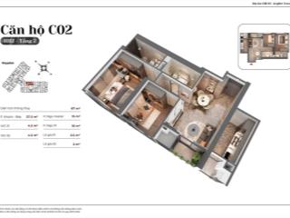Bán căn 2 ngủ c02 cao cấp kepler land ký trực tiếp cdt tặng ngay 100tr, gía 5,74 tỷ  0973 710 ***