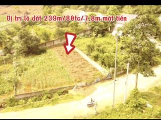 Lô đất 240m có 80m tc mặt tiền 7,5m tại xã phú mãn cũ nay thuộc xã phú cát gần hồ 0985 411 ***