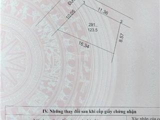 Bán nhanh lô góc 123m2 mt 10m view hồ tại thôn 2 phú cát giá tàu nhanh